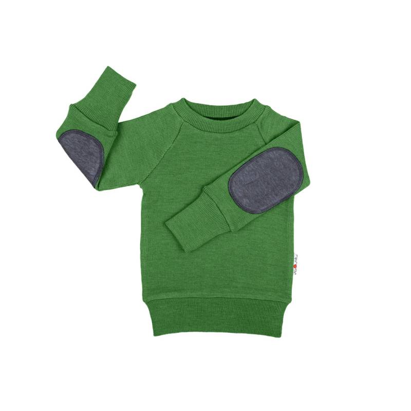 ManyMonths Pullover mit Aufnähern - Forest Floor Green Conquerer (98 - 104/110) von ManyMonths