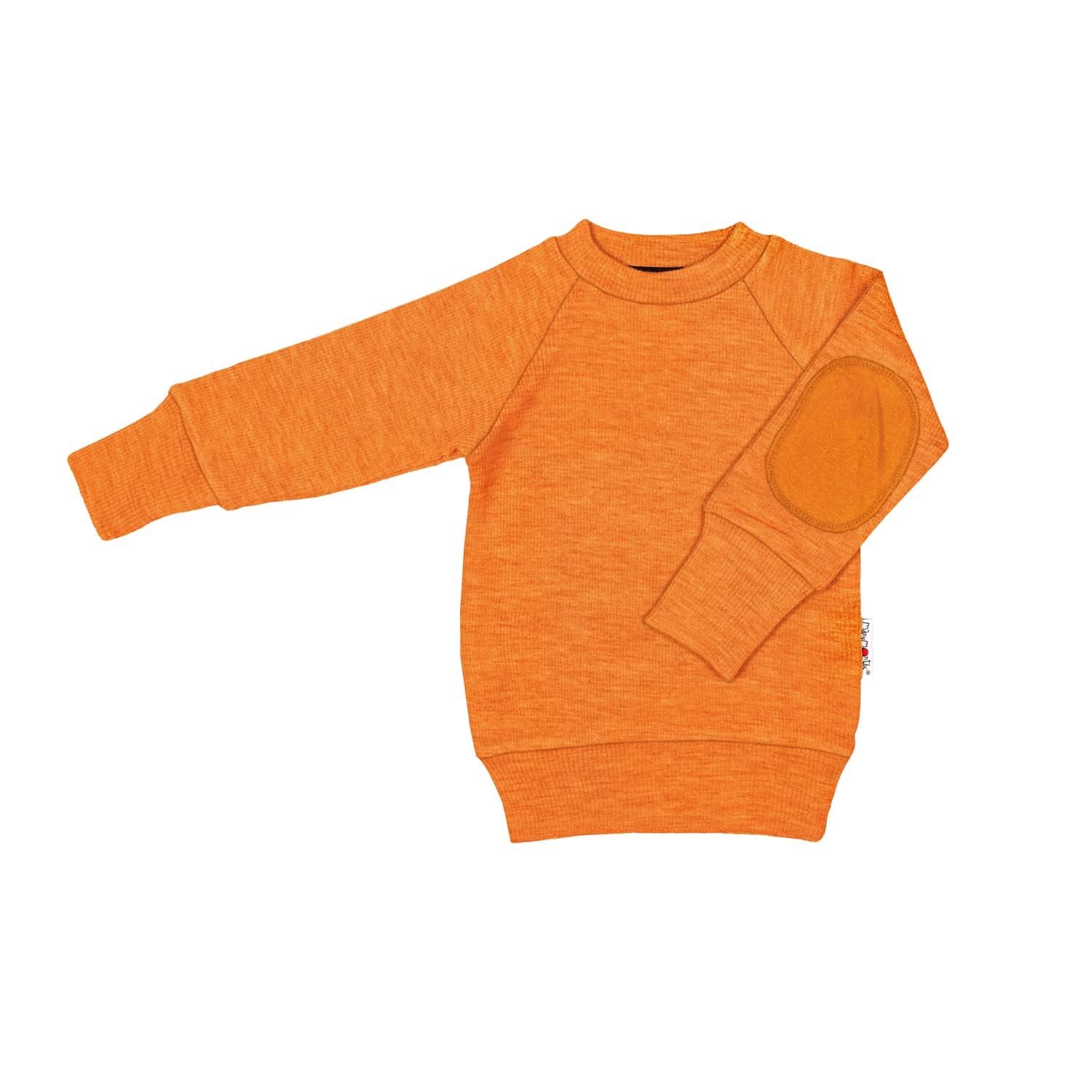ManyMonths Pullover mit Aufnähern - Tangerine Marmalade Enthusiast (128 - 134/140) von ManyMonths