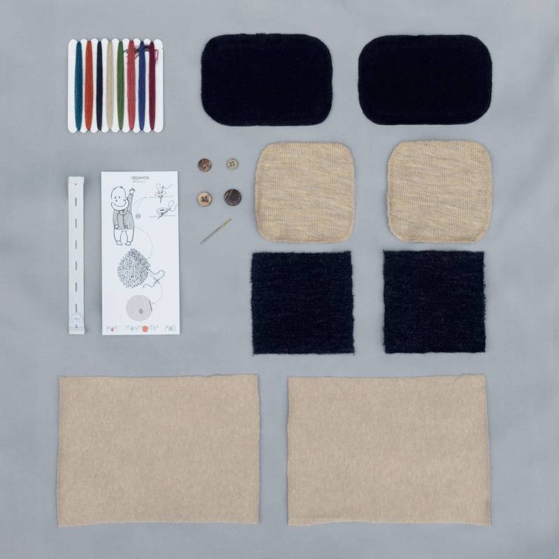 ManyMonths Reparatur Set - Foggy Black / Driftwood Taupe von ManyMonths