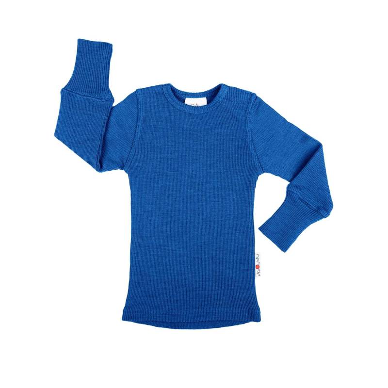 ManyMonths Shirt (Langarm) aus Wolle - Enthusiast (128 - 134/140) Classic Blue von ManyMonths