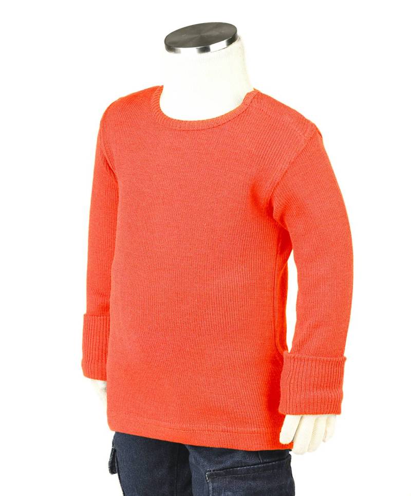 ManyMonths Shirt (Langarm) aus Wolle - Enthusiast (128 - 134/140) Precious Coral von ManyMonths