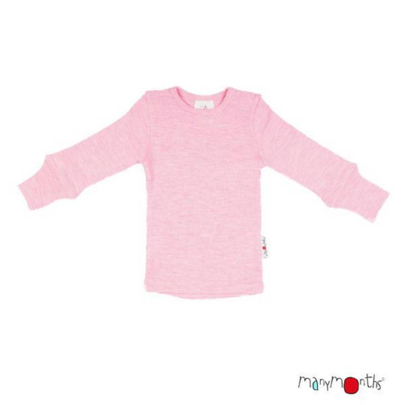 ManyMonths Shirt (Langarm) aus Wolle - Innovator (110 - 122/128) West Wind Rosé von ManyMonths