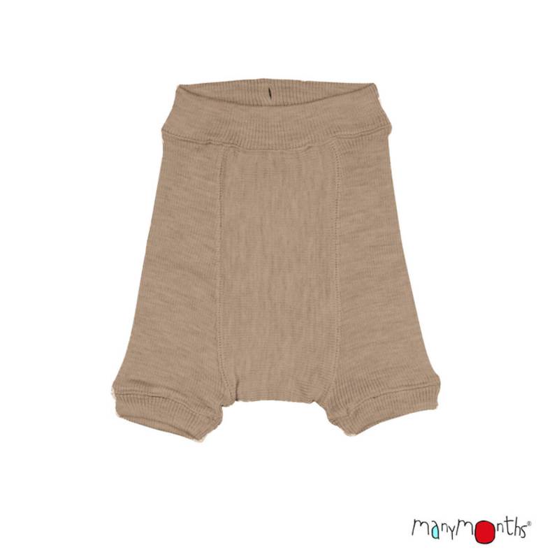ManyMonths Shorties aus Wolle - Adventurer Plus (86 - 98) Nutty Granola / Hippopotamus von ManyMonths