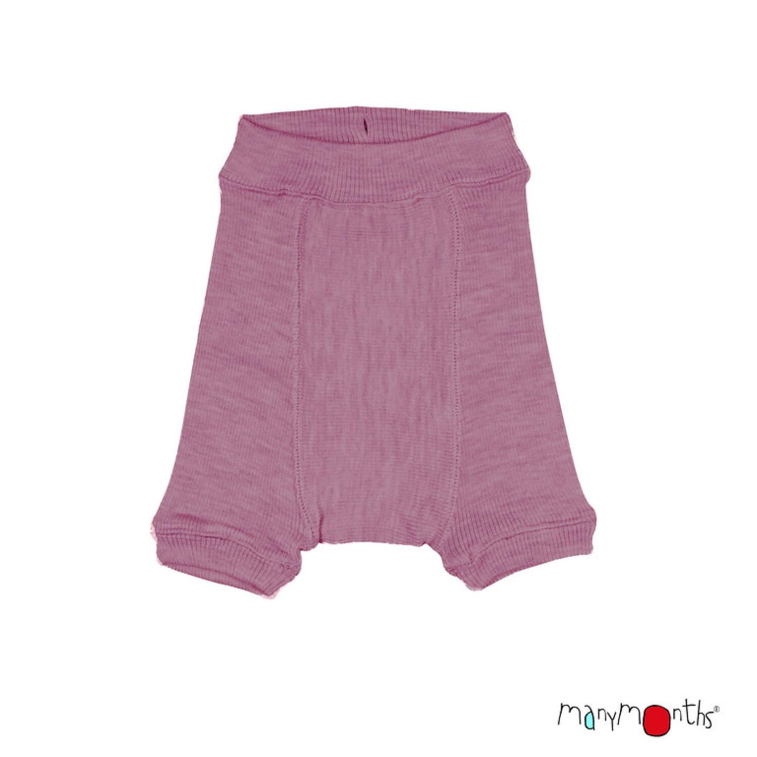 ManyMonths Shorties aus Wolle - Adventurer Plus (86 - 98) Vintage Pink / Dark Cerise von ManyMonths