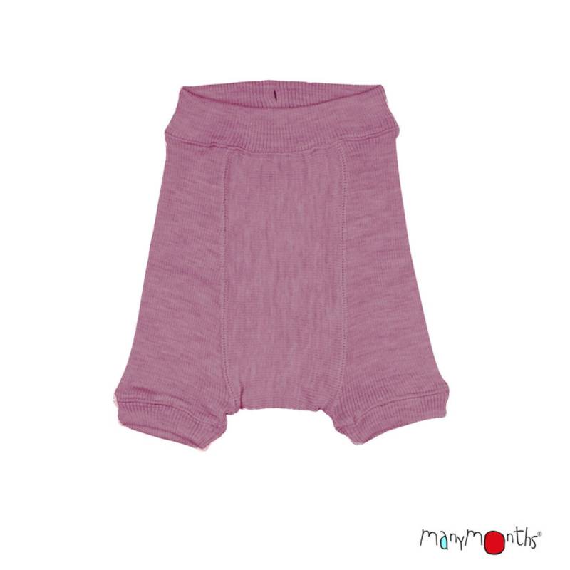 ManyMonths Shorties aus Wolle - Adventurer Plus (86 - 98) Vintage Pink / Dark Cerise von ManyMonths