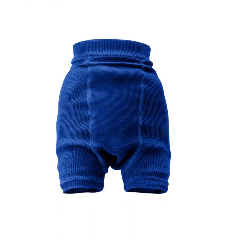 ManyMonths Shorties aus Wolle - Explorer (68 - 80/86) Classic Blue / Elephant Grey von ManyMonths