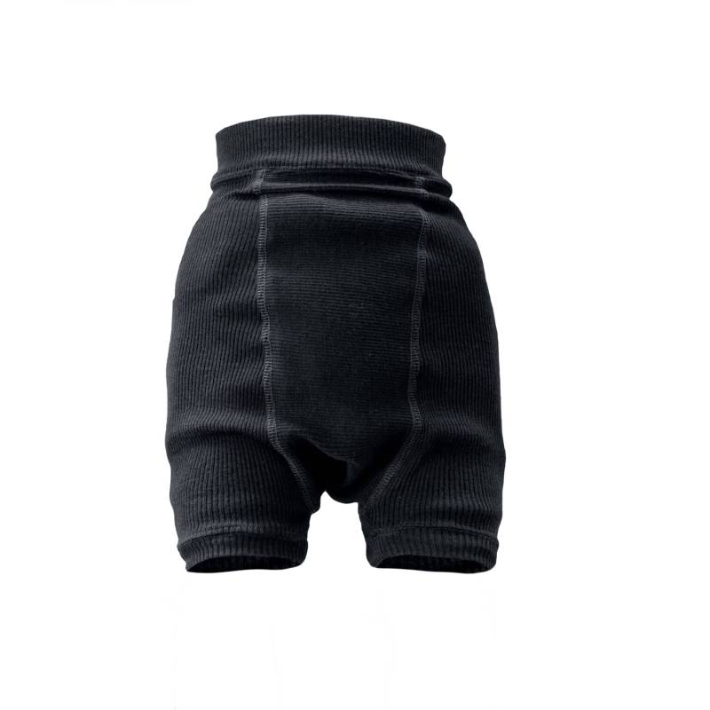 ManyMonths Shorties aus Wolle - Explorer (68 - 80/86) Foggy Black / Elephant Grey von ManyMonths