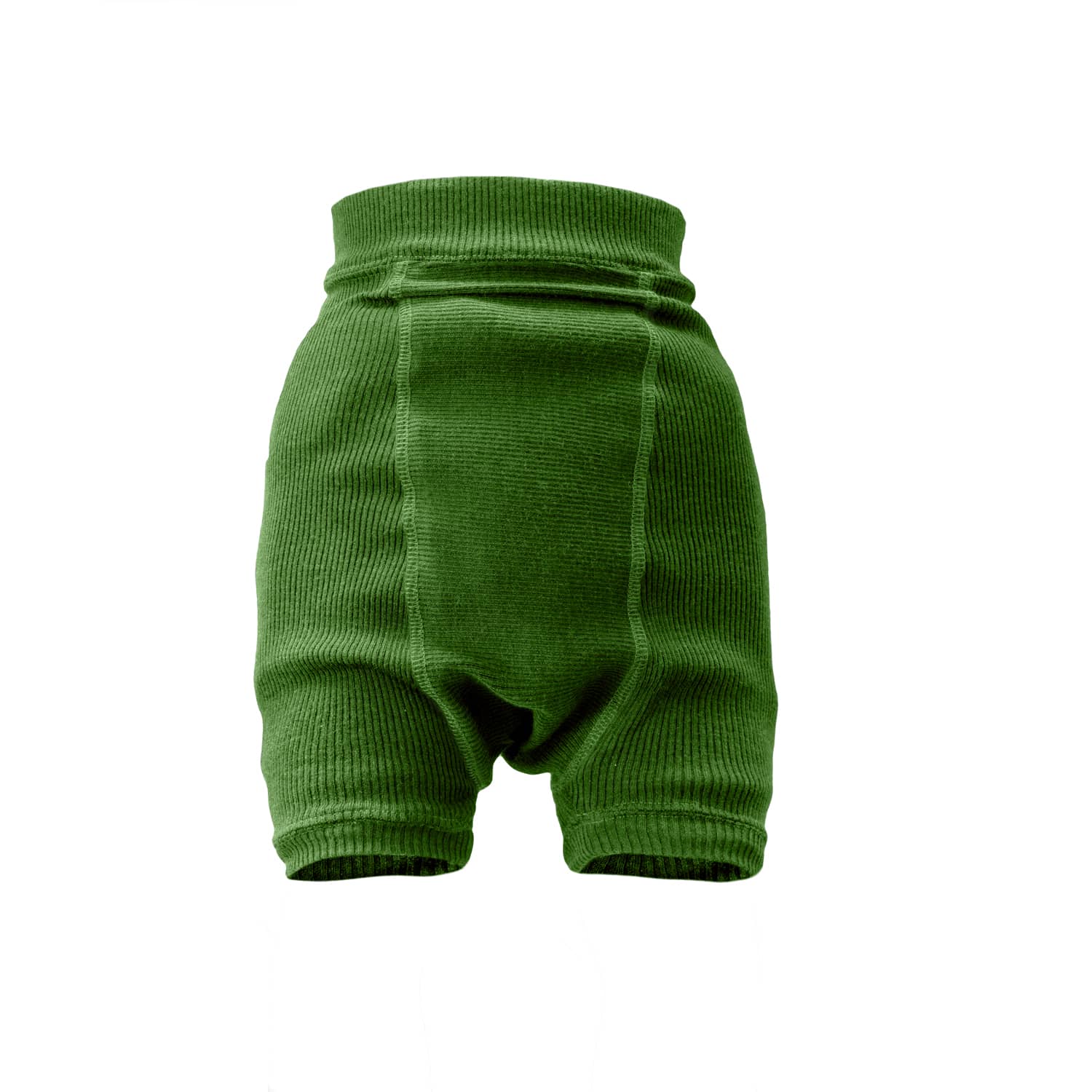 ManyMonths Shorties aus Wolle - Explorer (68 - 80/86) Forest Floor Green / Elephant Grey von ManyMonths