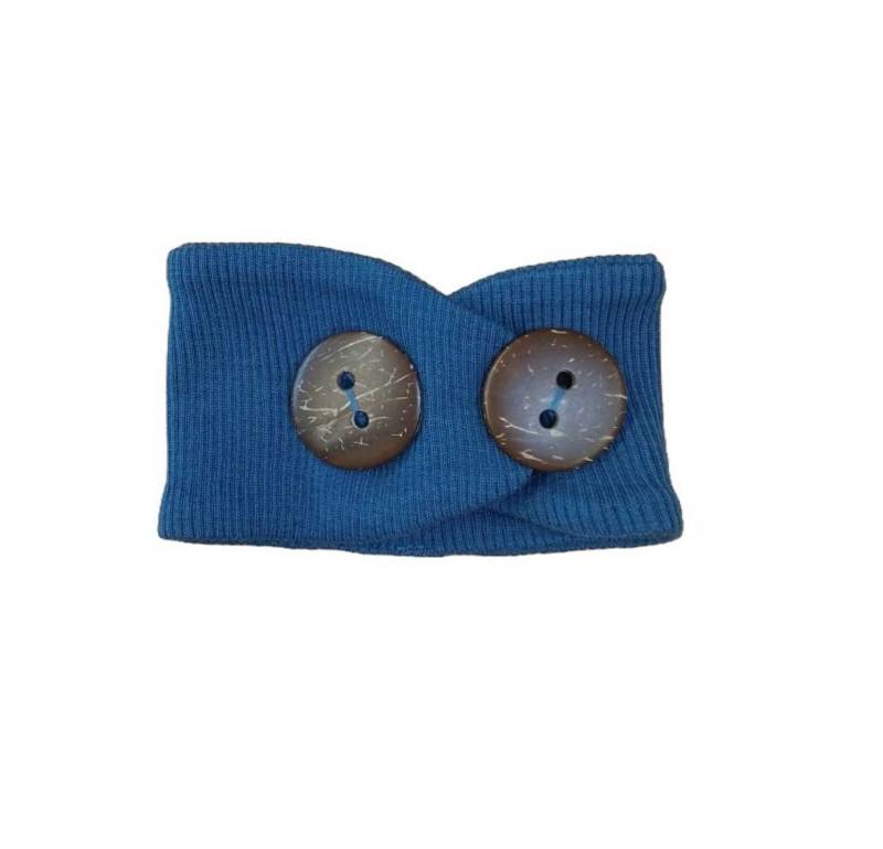 ManyMonths Stirnband aus Wolle für Kinder - Cosmos Blue von ManyMonths