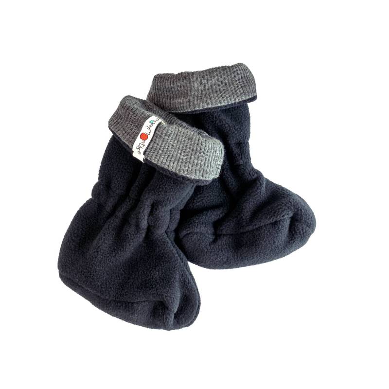 ManyMonths Winter Booties Schlupfschuhe - Elephant Grey / Foggy Black Explorer (68 - 80/86) von ManyMonths