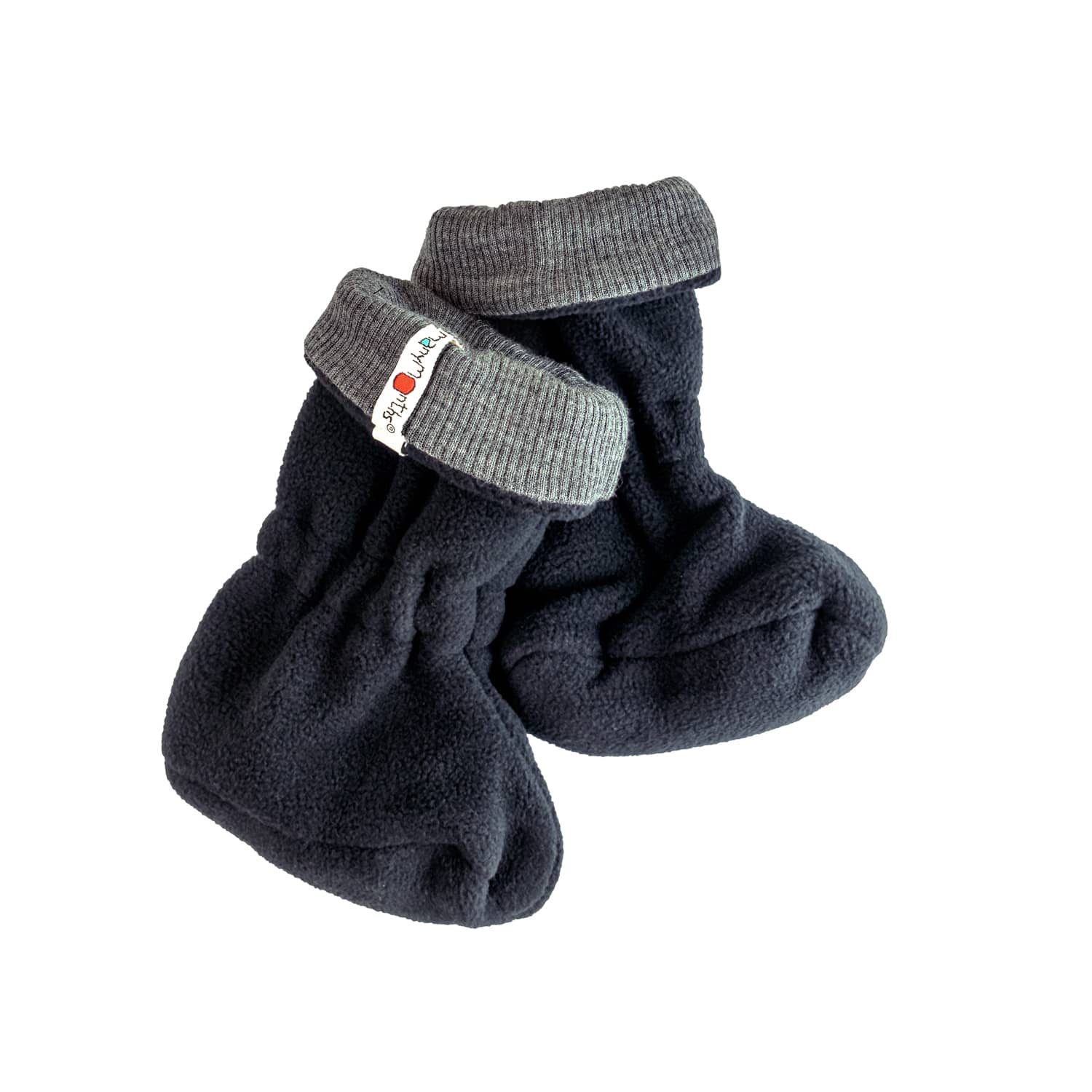 ManyMonths Winter Booties Schlupfschuhe - Newcomer / Charmer (50 - 68/74) Elephant Grey / Foggy Black von ManyMonths