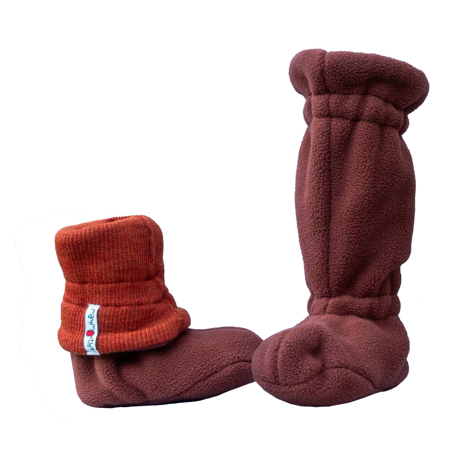 ManyMonths Winter Booties Schlupfschuhe - Newcomer / Charmer (50 - 68/74) Rich Amber / Dark Rust von ManyMonths