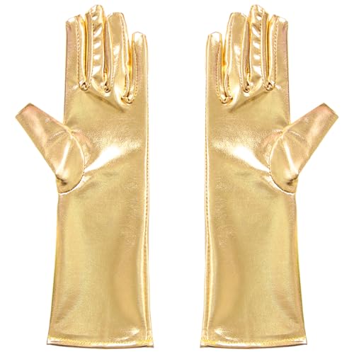 Manyakai Mädchen Glänzende Pailletten Handschuhe Kinder Gesangshandschuhe Tanzhandschuhe Halloween Party Kostüm Gold 3-10 Jahre Manyakai Mädchen Glänzende Pailletten Handschuhe Kinder Gesangshandschuhe Tanzhandschuhe Halloween Party Kostüm Gold 3-10 Jahre von Manyakai