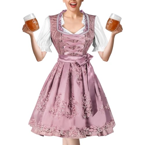 Maodom Dirndl er Damen | Bayrisches Für Halloween Karneval - Damenrock Für Cosplay Mottopartys Schule Rollenspiel Fasching Maodom Dirndl er Damen | Bayrisches Für Halloween Karneval - Damenrock Für Cosplay Mottopartys Schule Rollenspiel Fasching von Maodom