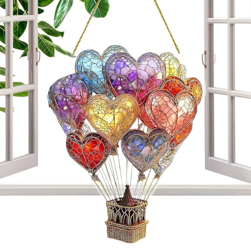 Maodom Heißluftballon, Buntes Heißluftballon Laternen Deko, Bunte Gartendeko Acryl Deko Für Hochzeit Terrasse Garten Maodom Heißluftballon, Buntes Heißluftballon Laternen Deko, Bunte Gartendeko Acryl Deko Für Hochzeit Terrasse Garten von Maodom