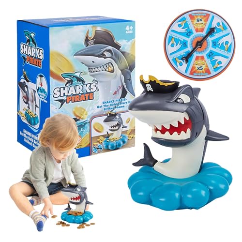 Maodom Shark Bite Spiel, Interaktives Gesellschaftsspiel Für Mehrere Spieler, Lustiges Wettbewerbsspiel Für Feste Dates Picknick Familienabend Strandurlaub von Maodom