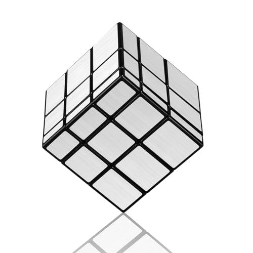 Maomaoyu Mirror Cube 3x3 3x3 Magischer Spiegel Speed Magic Cube Puzzle Ultra Schnell (Silber) von Maomaoyu
