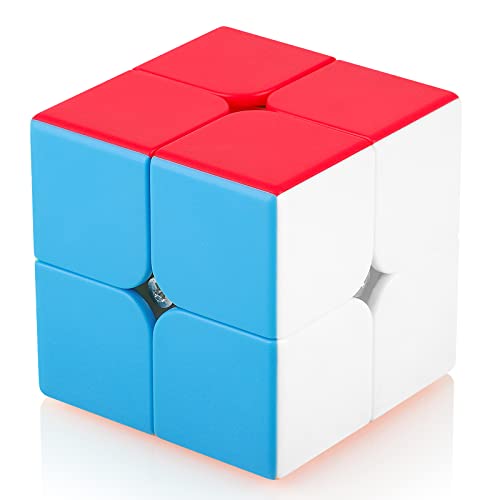 Maomaoyu Zauberwürfel 2x2 2x2x2 Original Speed Stickerless Magic Cube Puzzle Magischer Würfel für Schneller und Präziser mit Lebendigen Farben von Maomaoyu