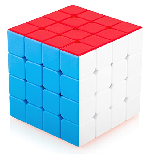 Maomaoyu Zauberwürfel 4x4 4x4x4 Original Speed Stickerless Magic Cube Puzzle Magischer Würfel für Schneller und Präziser mit Lebendigen Farben von Maomaoyu