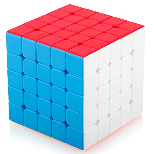 Maomaoyu Zauberwürfel 5x5 5x5x5 Original Speed Stickerless Magic Cube Puzzle Magischer Würfel Aufkleber für Schneller und Präziser mit Lebendigen Farben von Maomaoyu