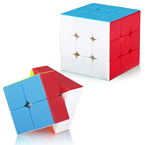 Maomaoyu Zauberwürfel Geschenkset Speed 3x3x3+2x2 Magischer Würfel Puzzle(Stickerless) von Maomaoyu
