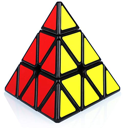 Maomaoyu Zauberwürfel Pyramide 3x3 3x3x3 Magic Cube Pyraminx Speed Puzzle Würfel Spielzeug für Kinder, Schwarz von Maomaoyu