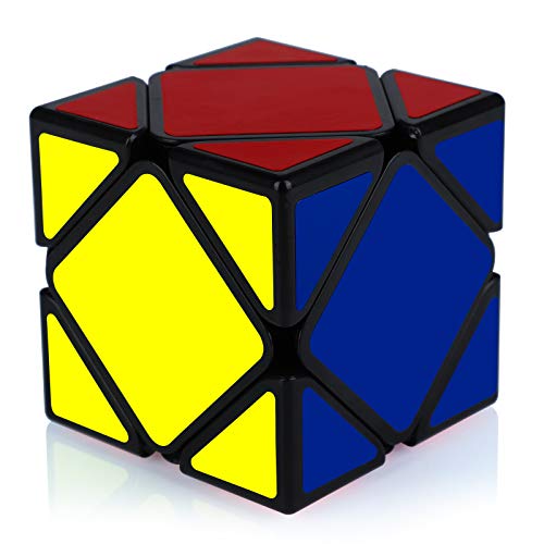 Maomaoyu Zauberwürfel Skewb Speed Magic Cube Puzzle Magischer Würfel PVC Aufkleber für Schneller und Präziser Schwarz von Maomaoyu