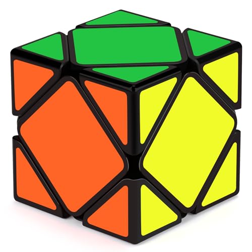 Maomaoyu Zauberwürfel Skewb Speed Magic Cube Puzzle Magischer Würfel PVC Aufkleber für Schneller und Präziser Schwarz von Maomaoyu