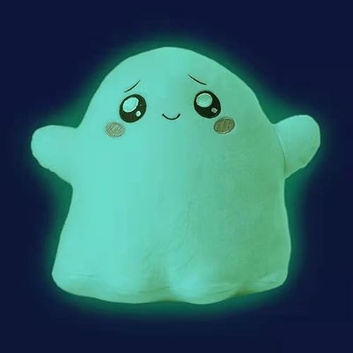 Maomoto Glow in The Dark Ghosty Plush Toy,Glow in the Dark Ghost Plush Pillow,Cartoon Ghosty Plush Toy,Plush Foxy and Boxy Toys Anime Soft Stuffed Doll for Kids Ghost von Maomoto