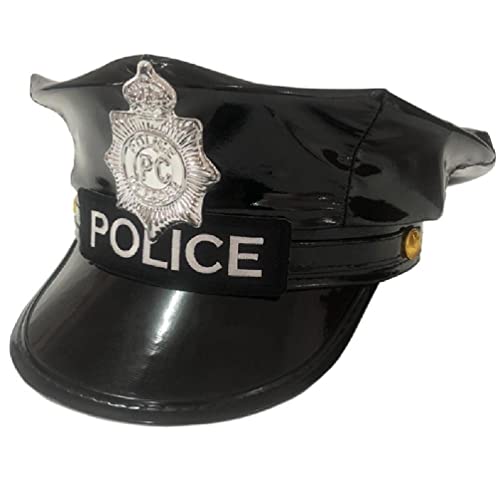 Modischer Polizeihut, achteckiger Hut, Bühnenshow-Hut mit Abzeichen, Militärhut, Bühnenauftritte, Hut für Maskerade-Party von Maouira