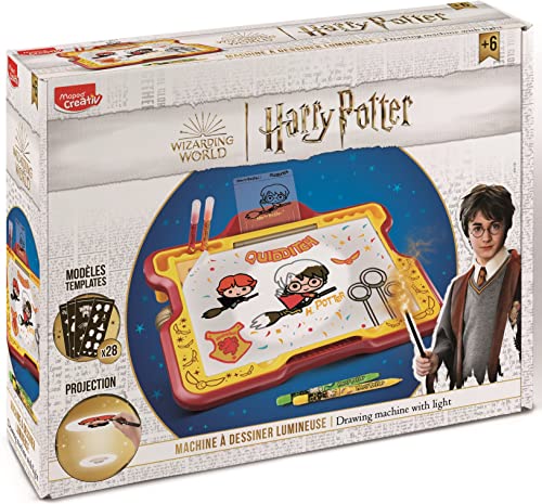 Maped 904100 Harry Potter Lumiboard Zeichenmaschine, Mehrfarbig, M von Maped