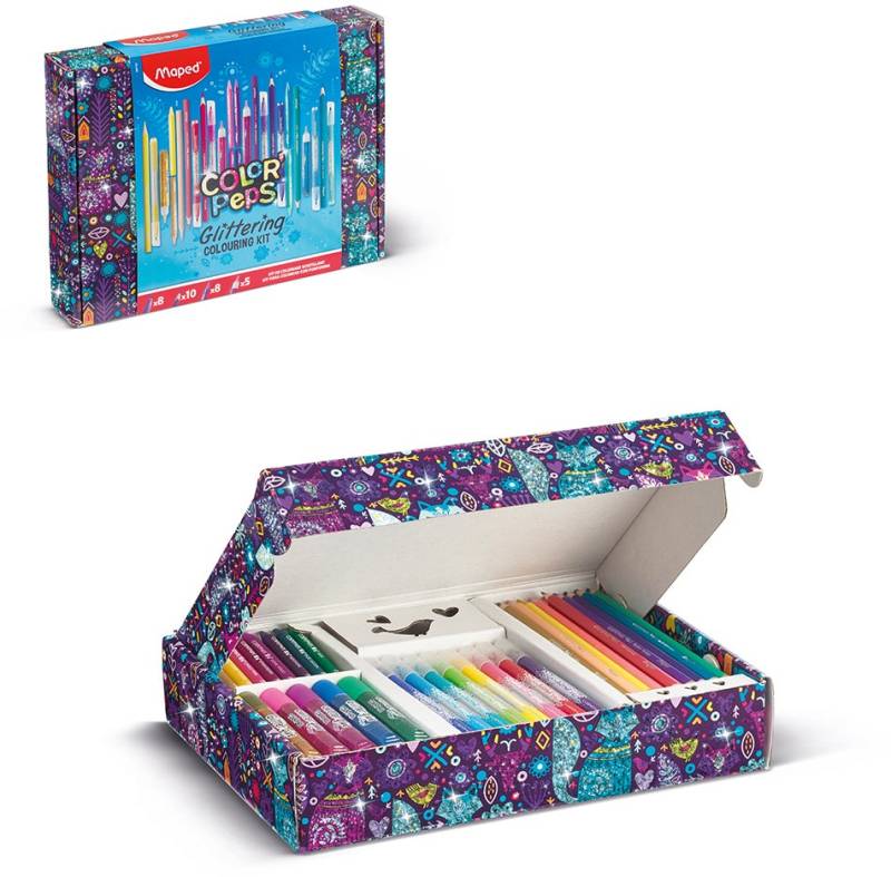 Maped Color'Peps Glitzer Malset 31 Teile von Maped