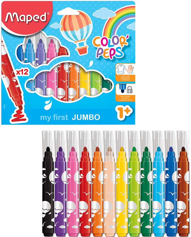 Maped Filzstifte Jumbo 12er-Pack von Maped