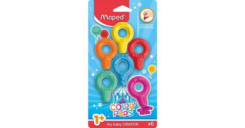 Wachsmalkreide Color´Peps my baby, 6 Farben bunt von Maped