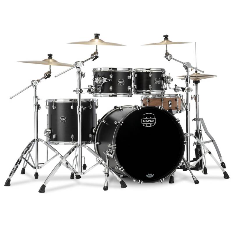 Mapex Saturn 22" Satin Black 4 Pcs. Fast Sizes Shell Pack Schlagzeug von Mapex