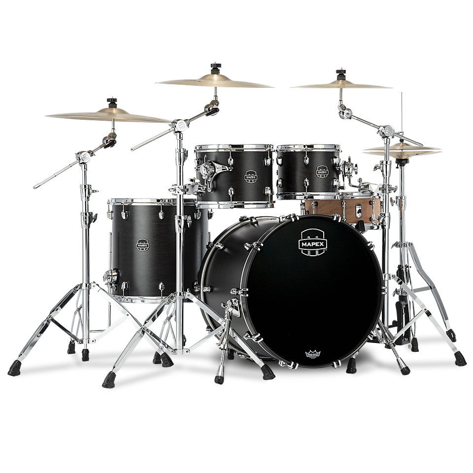 Mapex Saturn 22" Satin Black 4 Pcs. Shell Pack Schlagzeug Mapex Saturn 22" Satin Black 4 Pcs. Shell Pack Schlagzeug von Mapex
