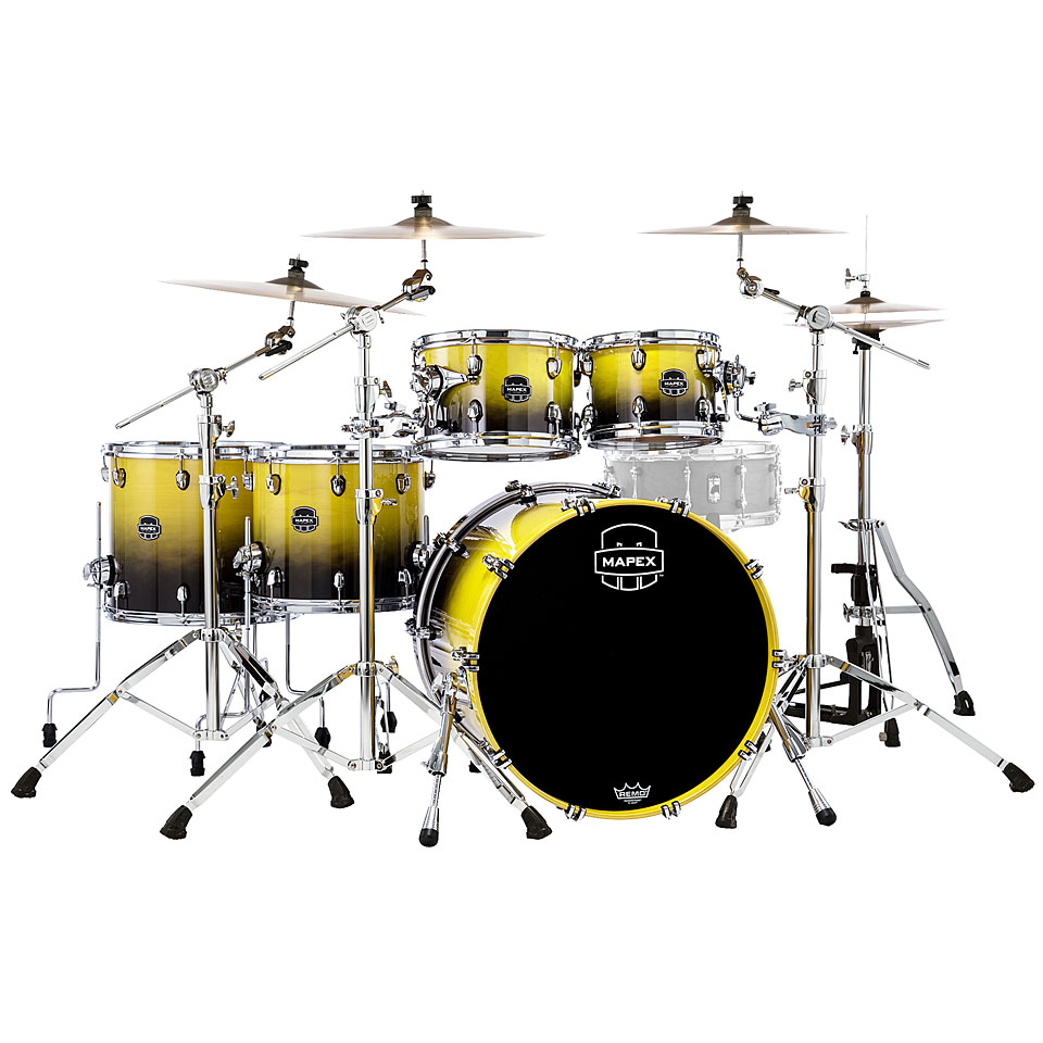 Mapex Saturn 22" Sulphur Fade Studioease Shell Pack Schlagzeug Mapex Saturn 22" Sulphur Fade Studioease Shell Pack Schlagzeug von Mapex