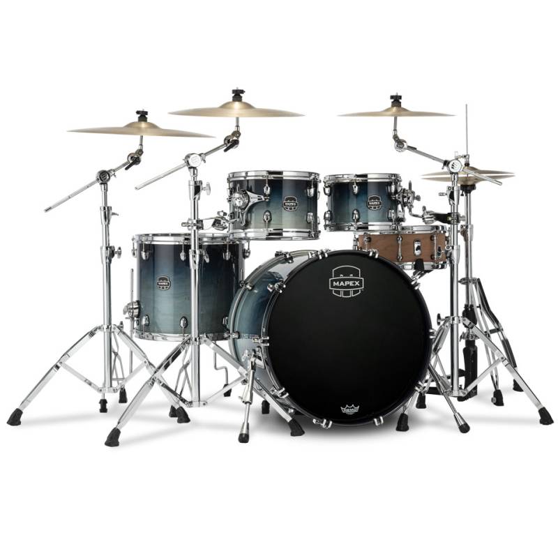Mapex Saturn 22" Teal Blue Fade 4 Pcs. Fast Sizes Shell Pack von Mapex