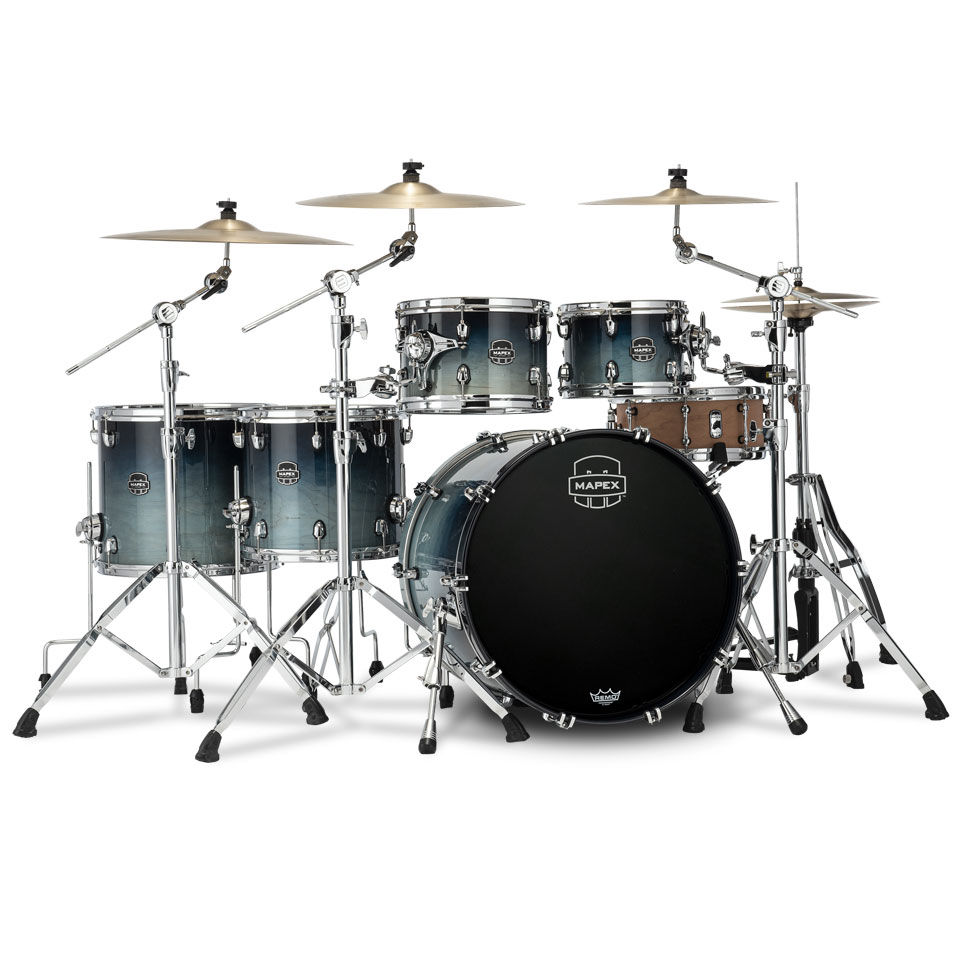 Mapex Saturn 22" Teal Blue Fade Studioease Shell Pack Schlagzeug von Mapex