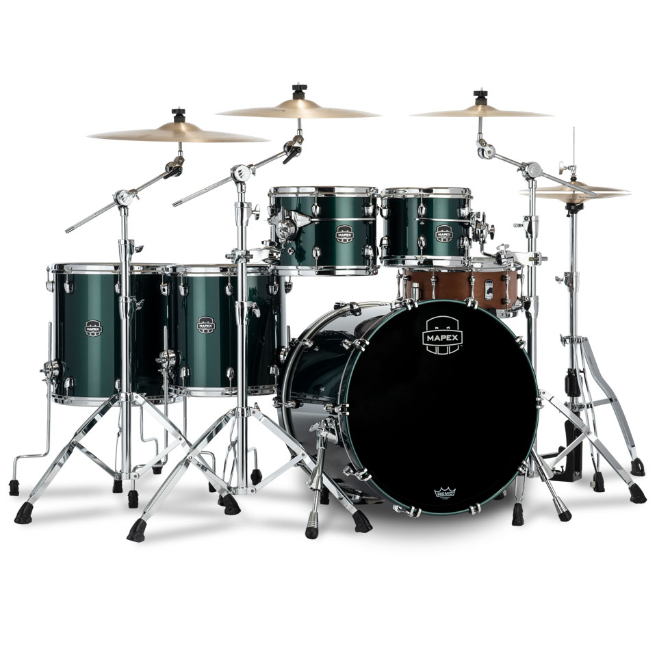 Mapex Saturn Evolution 22" Brunswick Green Studioease Shell Set von Mapex