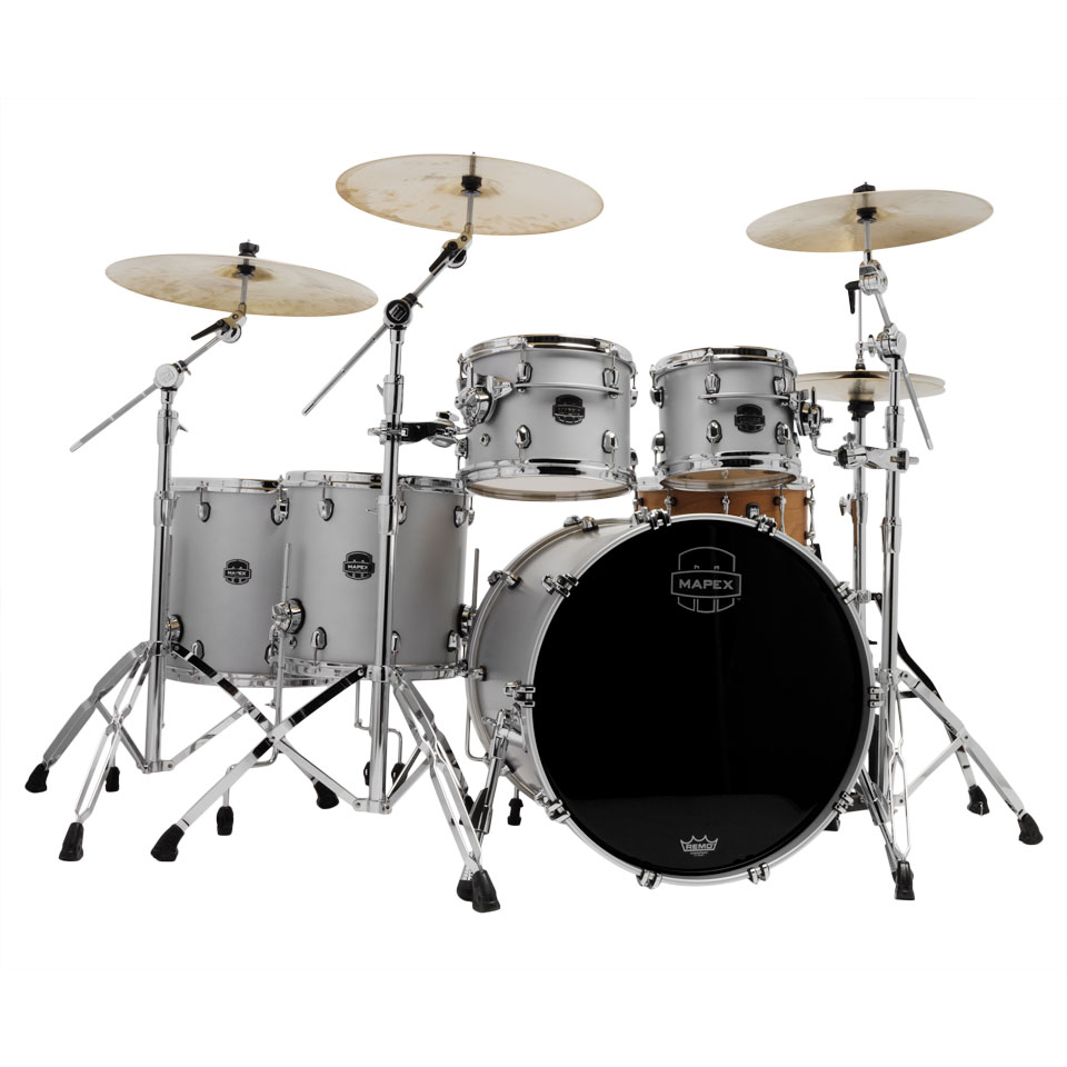 Mapex Saturn Evolution 22" Iridium Silver Studioease Shell Set Mapex Saturn Evolution 22" Iridium Silver Studioease Shell Set von Mapex