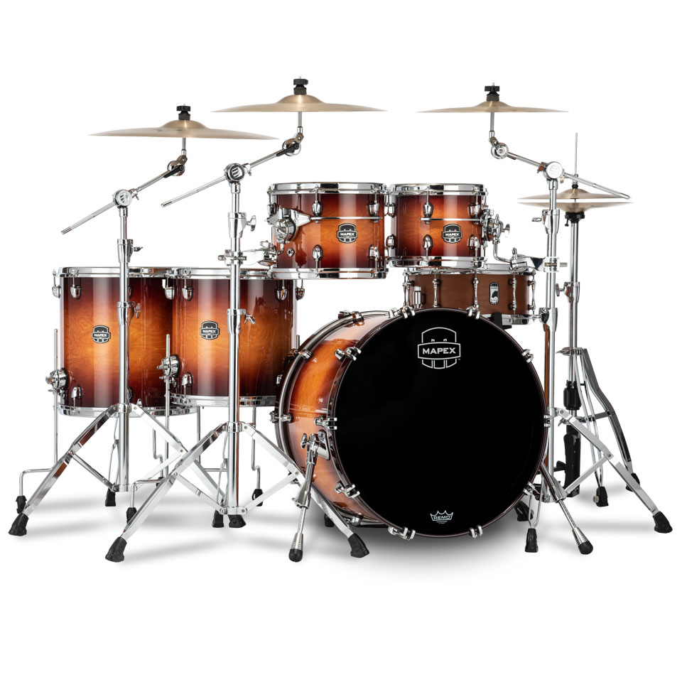 Mapex Saturn Evolution Exotic Sunburst 22" Studioease Shell Set von Mapex