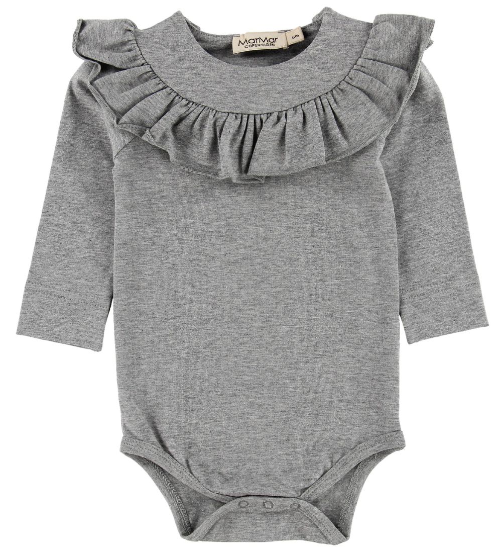 MarMar Body l/ä - Bibbi - Jersey - Grau Meliert - MarMar - 56 - Body L/Ä MarMar Body l/ä - Bibbi - Jersey - Grau Meliert - MarMar - 56 - Body L/Ä von MarMar