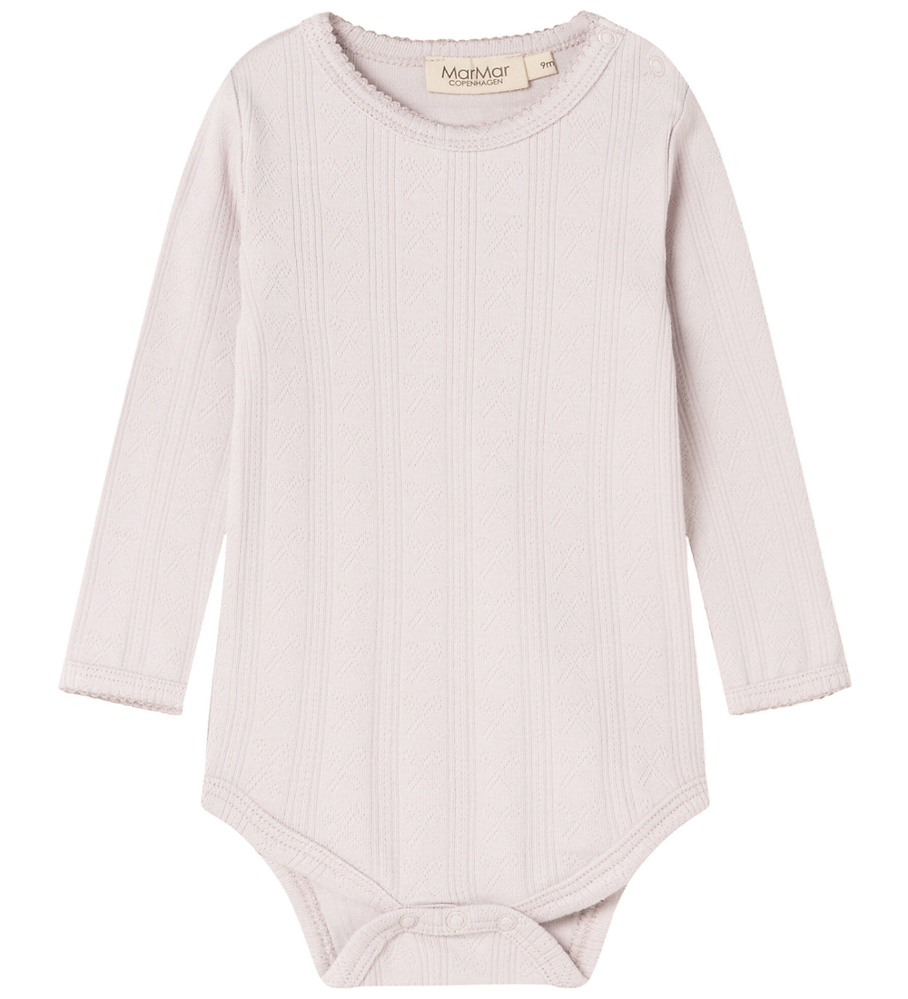 MarMar Body l/ä - Modal/Pointelle - Benedicte - Violett Dust - MarMar - 3 Jahre (98) - Body L/Ä von MarMar