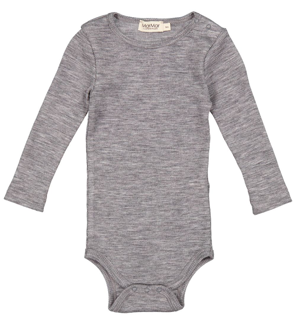 MarMar Body l/ä - Wolle - Bense - Grey Melange - MarMar - 62 - Body L/Ä MarMar Body l/ä - Wolle - Bense - Grey Melange - MarMar - 62 - Body L/Ä von MarMar