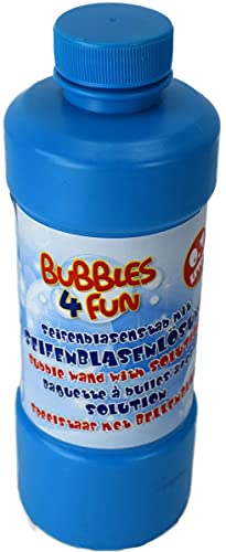 Bubbles 4 Fun Seifenblasenlösung Flüssigkeit Kinder Spaß für Draußen Outdoor, Farbe:blau von Marabella