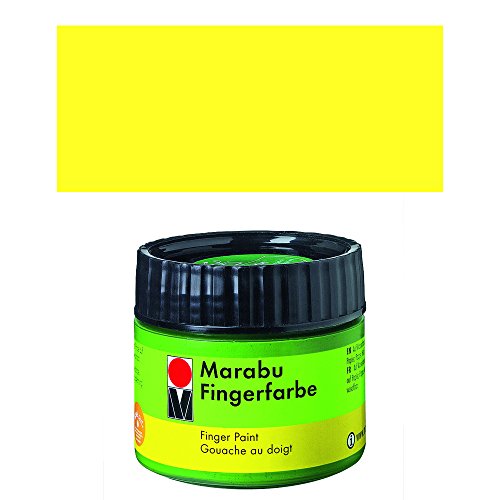 Fingerfarbe, gelb 019, 100 ml von Marabu