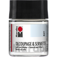 Marabu 114005843 Marabu Decoupage & Serviette Lack und Kleber matt, 50 ml von Marabu
