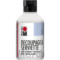Marabu 114013844 Marabu Decoupage & Serviette Lack und Kleber glänzend, 250 ml von Marabu