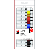 Marabu 121000200 Marabu Acrylfarben 12er-Sortierung 12 x 12 ml Tuben Marabu 121000200 Marabu Acrylfarben 12er-Sortierung 12 x 12 ml Tuben von Marabu